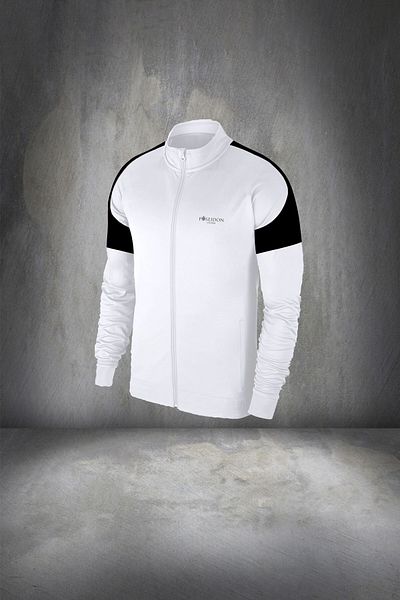 POSEIDON STORM Men's White Supra Combed Cotton Tracksuit Set - Comfortable Sports Exercise, S-3xl