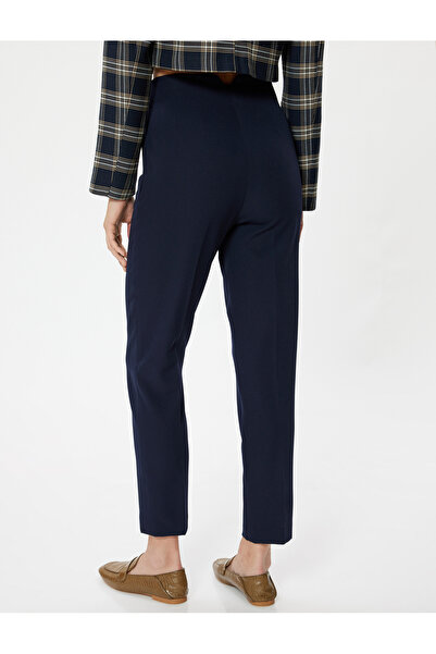 Koton Gold Düğme Detaylı Yüksek Bel Cigarette Pantolon