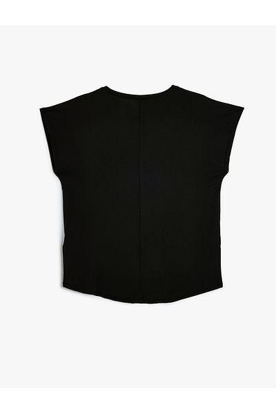 Koton Oversize Sleeveless Basic Crew Neck T-Shirt