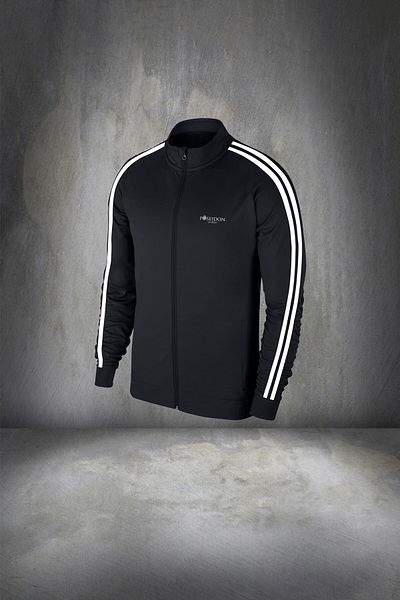 POSEIDON STORM Men's Large Size Black Supra Combed Cotton Tracksuit Set - Comfortable Fit 4xl-10xl