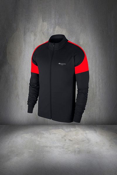 POSEIDON STORM Black Flexible Tracksuit Set - Size Men's, Supra Combed Cotton, Top and Bottom 4xl-10xl