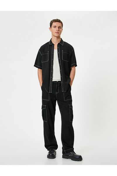 Koton Φαρδύ πόδι Oversize Parachute Cargo Jeans
