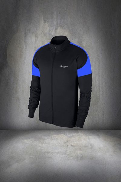 POSEIDON STORM Plus Size Men's Black Special Supra Combed Fabric Top and Sweatpants Sports Set 4Xl-10Xl