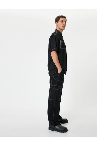 Koton Φαρδύ πόδι Oversize Parachute Cargo Jeans