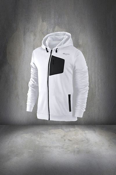 POSEIDON STORM Men's White Supra Combed Cotton Tracksuit Set - Large Size, Comfortable Hoodie, 4xl-10xl