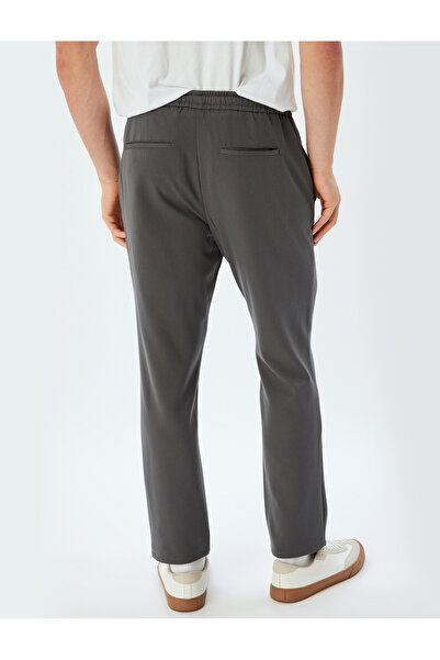 Koton Kumaş Pantolon Beli Bağcıklı Cep Detaylı