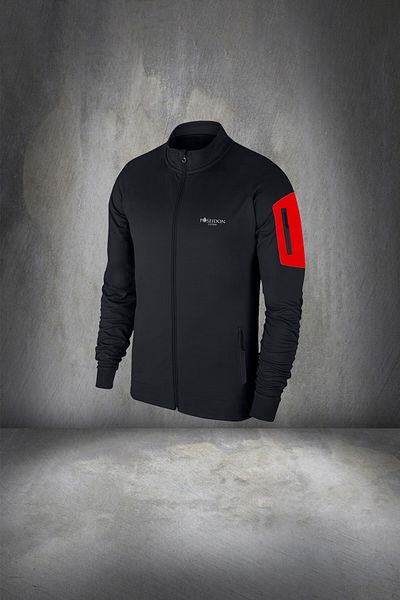 POSEIDON STORM Large Size Black Flexible and Sweatproof Tracksuit Set - Pocket Detailed, Special Supra Combed 4xl-10x