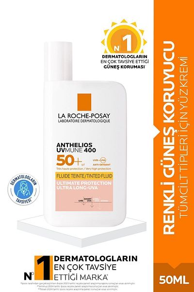 La Roche Posay Moisturizing Colored Sunscreen That Protects Against Harmful Effects of the Sun Spf 50 50ml Passi.3612