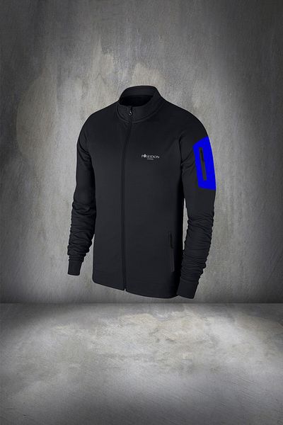 POSEIDON STORM Plus Size Men's - Black Special Supra Combed Cotton Tracksuit Set 4xl-10xl