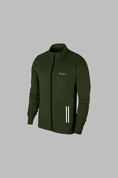 POSEIDON STORM Large Size New Series Men's Sports Top - Khaki Supra Combed Cotton, Hoodie, Daily Leisure and Sports Coat