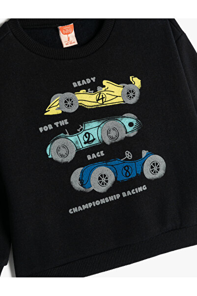 Koton Φούτερ με στάμπα αυτοκινήτου - μακρυμάνικο, λαιμόκοψη