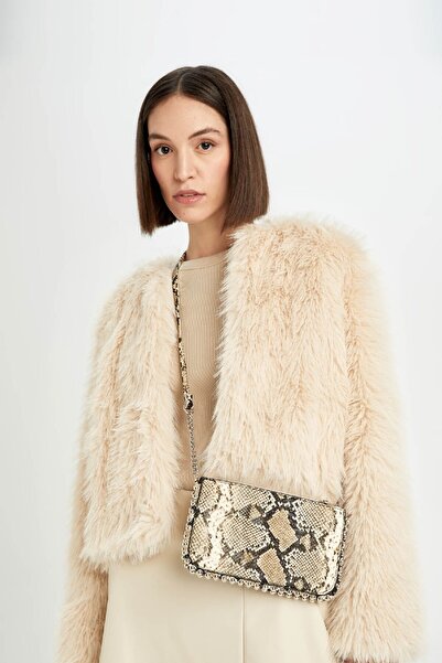 DeFacto Дамска чанта през рамо с визия на змийска кожа E0716Axns