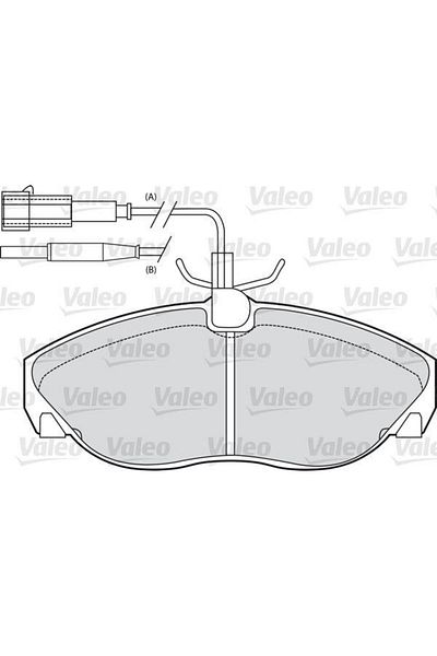VALEO Ducato 1400 - Brake Pad with Front Plug
