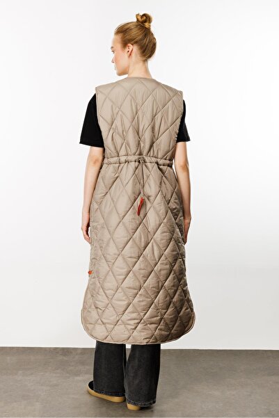 Micca Armonia Çıt Çıt Kapamalı Renk Detayları ile Süslenmiş Zamansız Spor Yelek-Taş