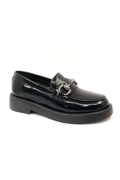 Greyder 72133 Zn Urban Leather Comfort Casual Γυναικεία παπούτσια Oxford BLACK-PATTERN
