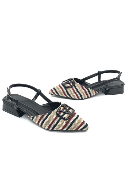 Kocamanlar Ayakkabı Feles 01-902 V kopča crne ženske cipele Baletanke