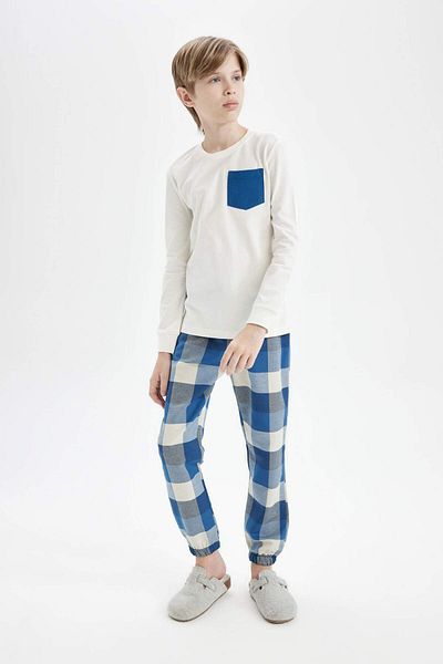 DeFacto Dfc - Boy's Regular Fit Long Sleeve Pajamas Set