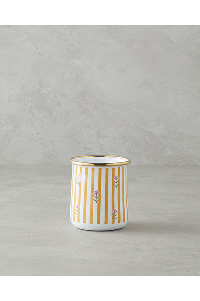 English Home Retro Petal Enamel Glass Yellow-Pink