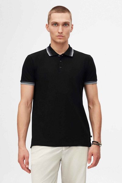 Tween Black Cotton Lycra T-shirt