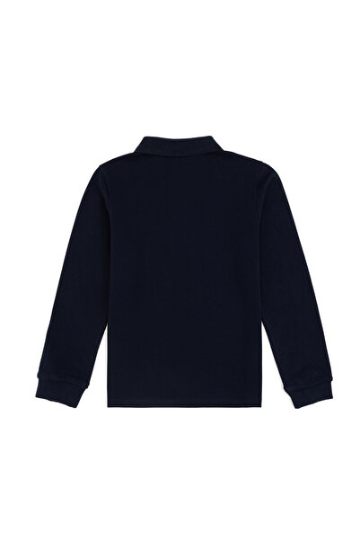 U.S. Polo Assn. Момчешка тъмносиня базова тениска с поло яка 50293745-VR033