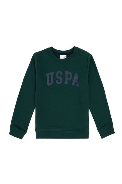 U.S. Polo Assn. Boy's Dark Green Basic Crew Neck T-Shirt 50293474 -Vr079