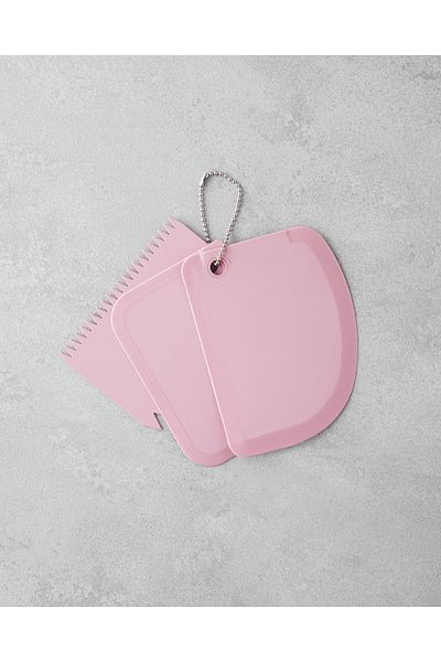 English Home Aline Plastic 3-Piece Dough Spatula - 14,5 cm Pink Kitchenware