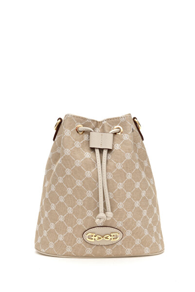 U.S. Polo Assn. حقيبة كتف نسائية باللون البيج 50286223-VR011