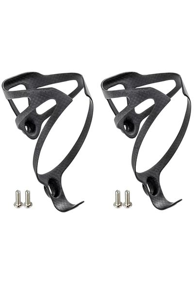 Choice 2 Pcs 3K XXX Lightweight Bicycle Bike Cycling Carbon Bottle Cage 18g Mtb Holder Black 3Kcarbon Matt