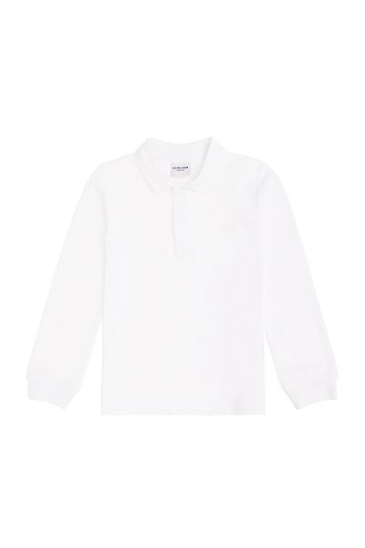 U.S. Polo Assn. Boy's White Basic Polo Neck Sweatshirt 50293745 -Vr013