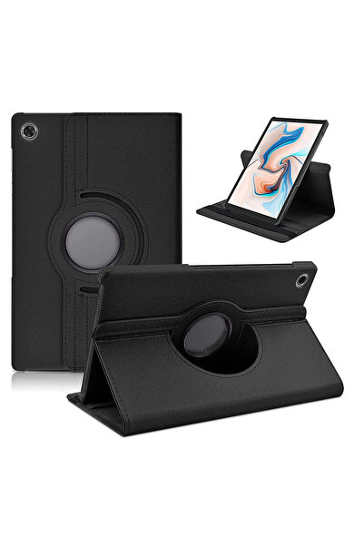 Fibaks حافظة متوافقة مع Samsung Galaxy Tab A9 مقاس 8.7 بوصة SM-X110 مع حامل قابل للدوران وغطاء واقٍ ملون من جلد البولي يوريثان