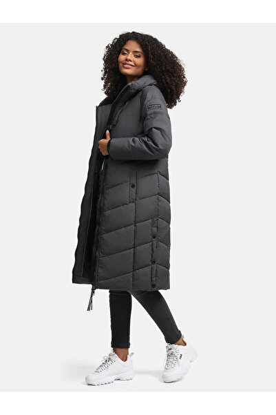 Navahoo Schmatzibaer lange Damen Winter Steppjacke N009