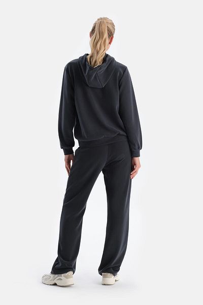 Dagi Pantaloni modal de bază cu nervuri, albastru bleumarin