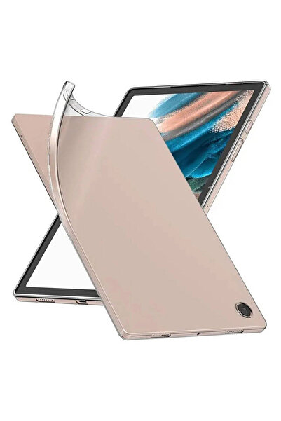 Fibaks Galaxy Tab A11 A9 Kılıf Şeffaf Yumuşak Süper Lüx Esnek Renksiz Kapak (...