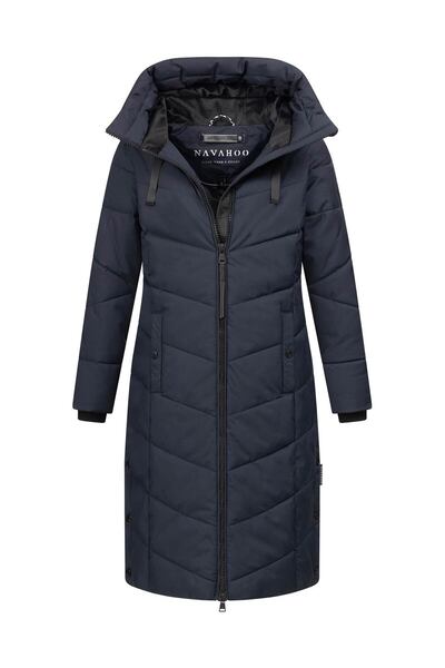 Navahoo Schmatzibaer lange Damen Winter Steppjacke N009