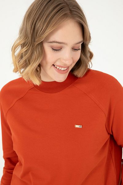 U.S. Polo Assn. Дамски суитшърт с кръгло деколте тип плочка 50296903-VR031