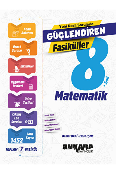 Ankara Yayıncılık 8. Sınıf Güçlendiren Matematik Fasikül Soru Bankaları Set