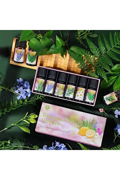 sonx 6'lı Ekonomi karışık SET Esansiyel Uçucu Yağı Buhardanlık Difüzör Esansı...