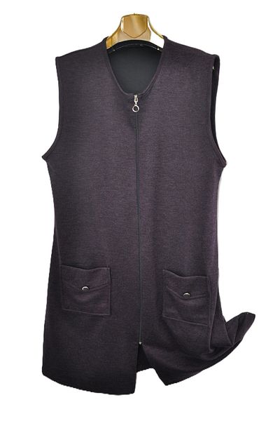 elma abone New Season Ecrin Zippered Long Vest