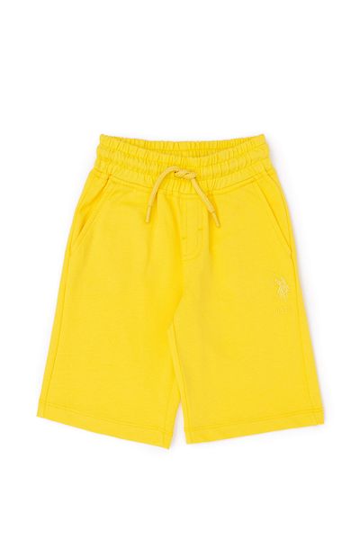 U.S. Polo Assn. Boy's Yellow Knitted Shorts 50279633 -Vr044