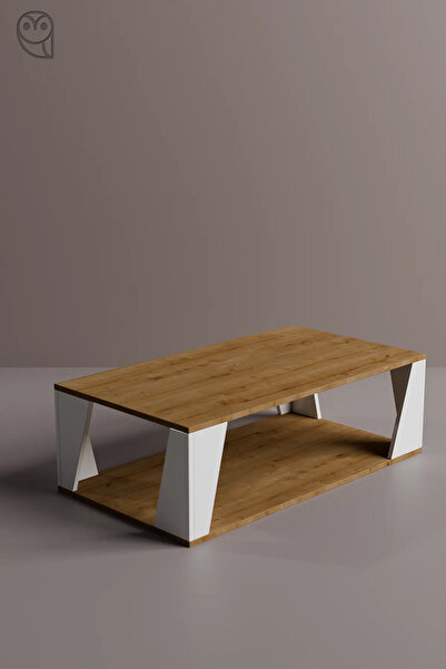 Mionte Flat-Pack Parlo Ahşap Modern Orta Sehpa – Geniş Depolama Alanlı, Oturm...