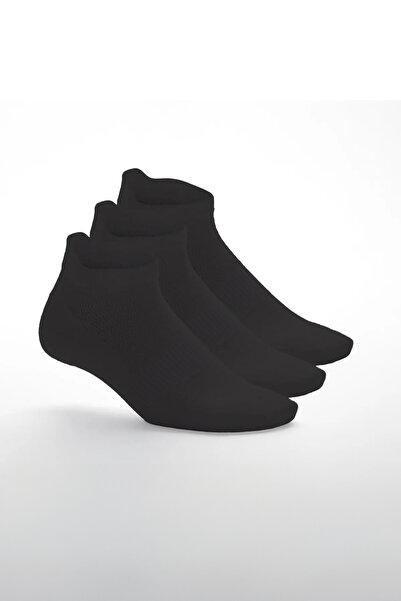 Calverton Socks 3 Pairs - Black Cotton Heel Reinforced Women's Sneaker Sports...