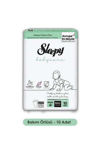 Sleepy 6 Pieces of Newborn Wet Wipes - 90 Pieces of Baby Blanket, 10 Pieces of Rosie