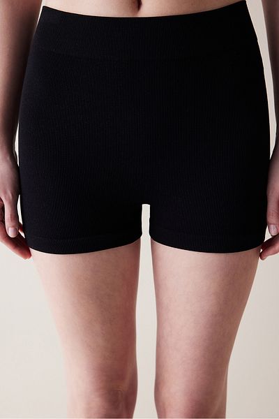 Penti Black High Waist Seamless Shorts Leggings