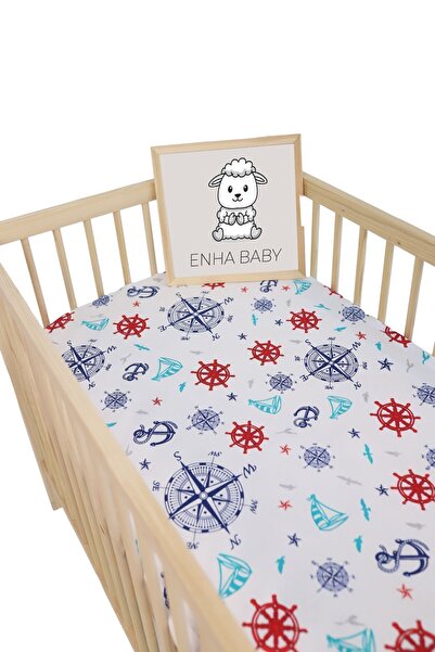 ENHA BABY Eco Serisi Lastikli Bebek Çarşafı,beşik Ve Park Yatak Çarşafı(70X11...