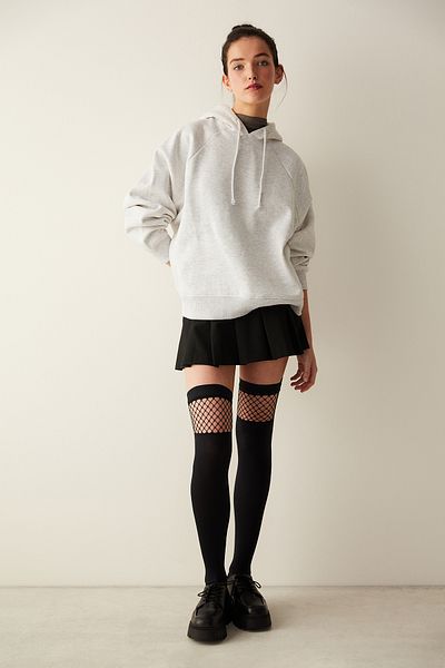 Penti Schwarze Tokyo Mesh-Kniestrümpfe