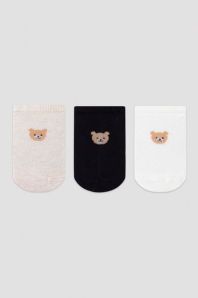 Penti Чифт от 3 черни бежови чорапи Sweat Bear