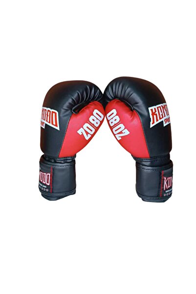 KOMODO SPORT Boks Eldiveni 6 OZ/Bandaj 3,5 Metre /Elastik Kick Boks Kaval ve Ayaküstü Koruyucu Set