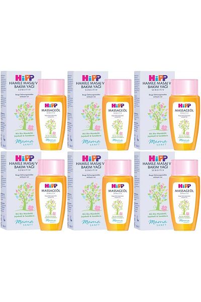Hipp Mamasanft Pregnant Massage and Care Oil Sensıtıv 100ml (Set of 6)