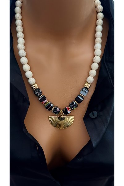 nevaastil takı & aksesuar Turquoise natural stone multiple necklace