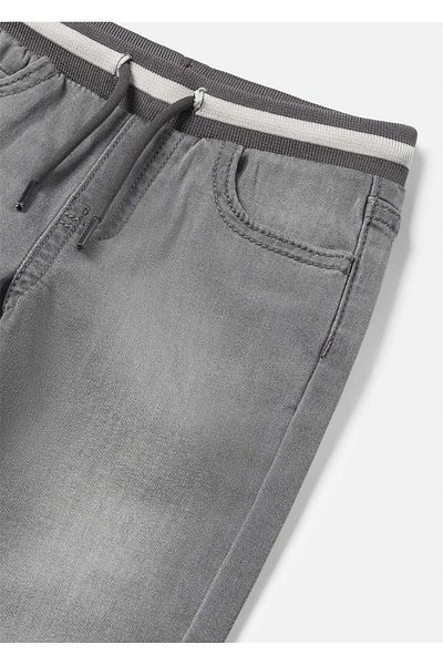 MAYORAL Baby Boy Gray Soft Denim Trousers - 2534